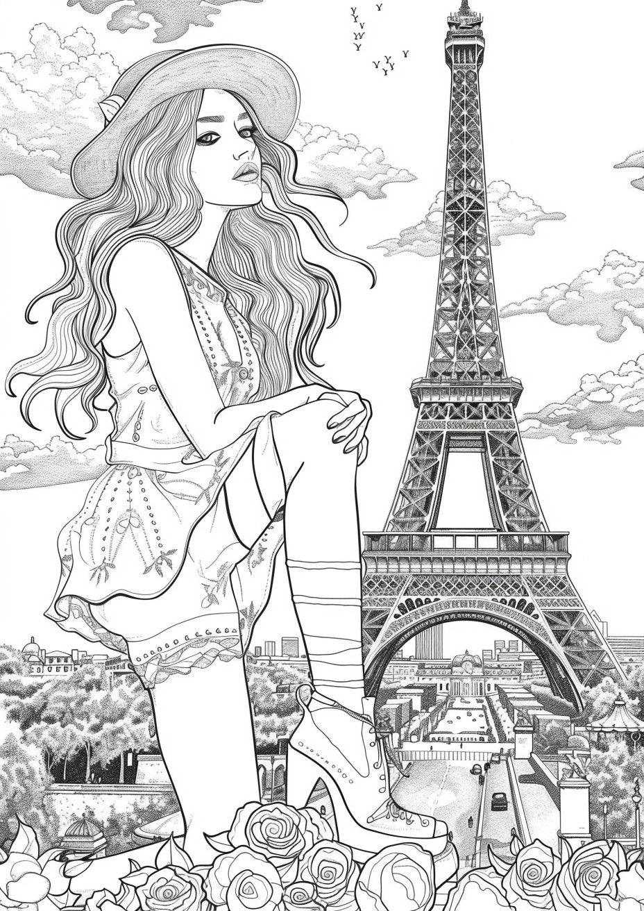 40 Cute Fashion Girls Coloring Pages - My Coloring Zone