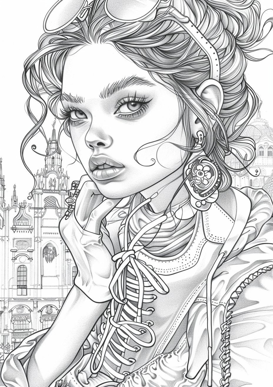 40 Cute Fashion Girls Coloring Pages - My Coloring Zone