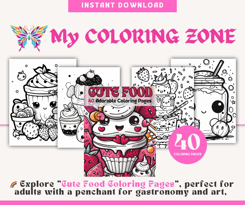 40 Cute Food Coloring Pages For Kids - My Coloring Zone