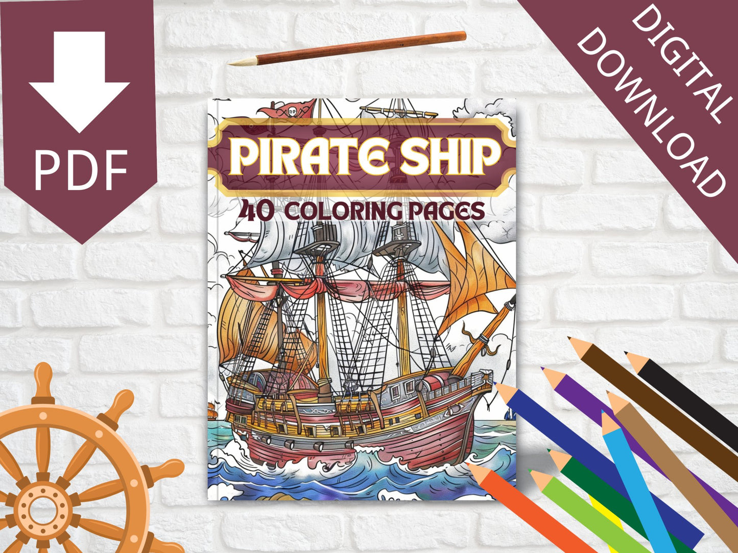 40 Pirate Ship Coloring Pages - My Coloring Zone