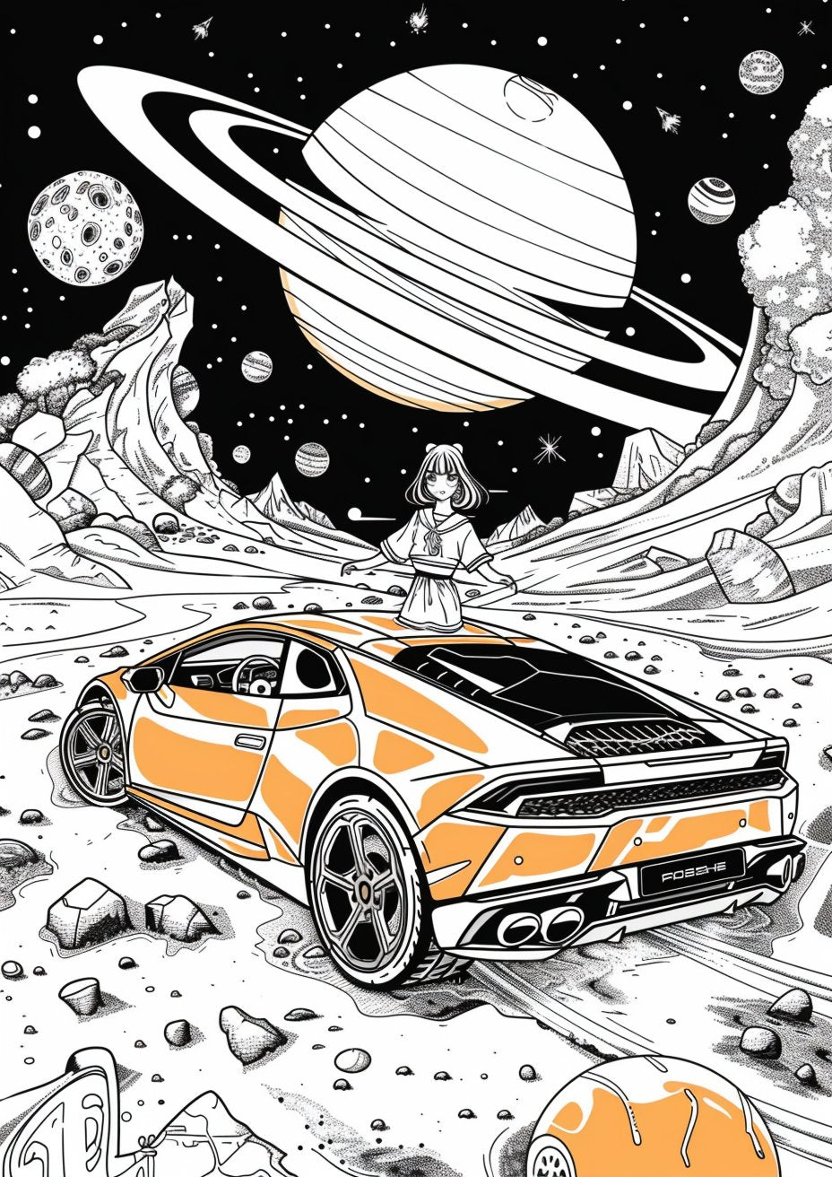 45 Cool Sports Cars Coloring Pages - My Coloring Zone