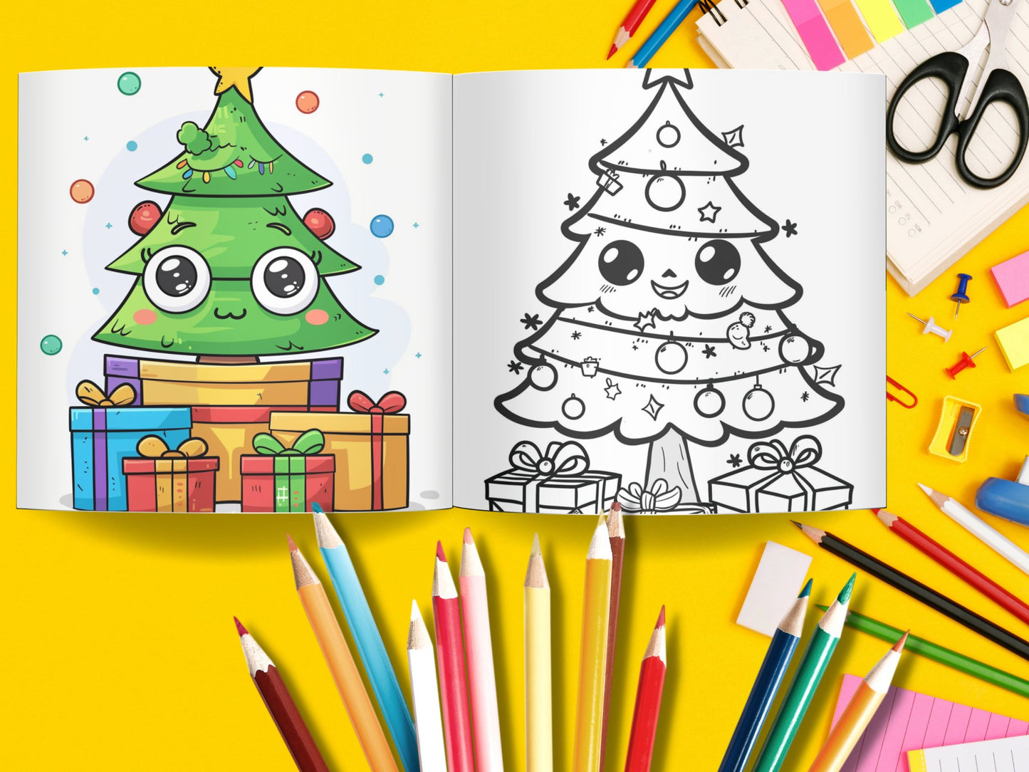 45 Cute Christmas Coloring Pages - My Coloring Zone