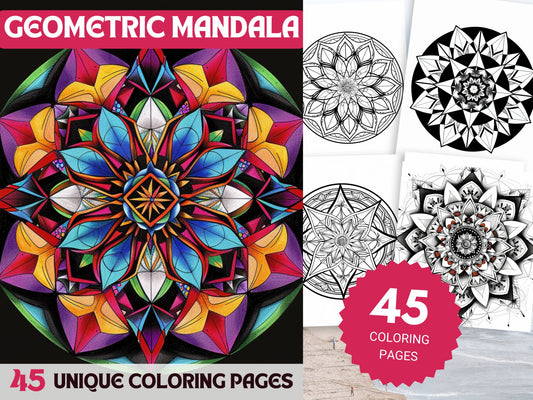 45 Geometric Mandala Coloring Pages - My Coloring Zone