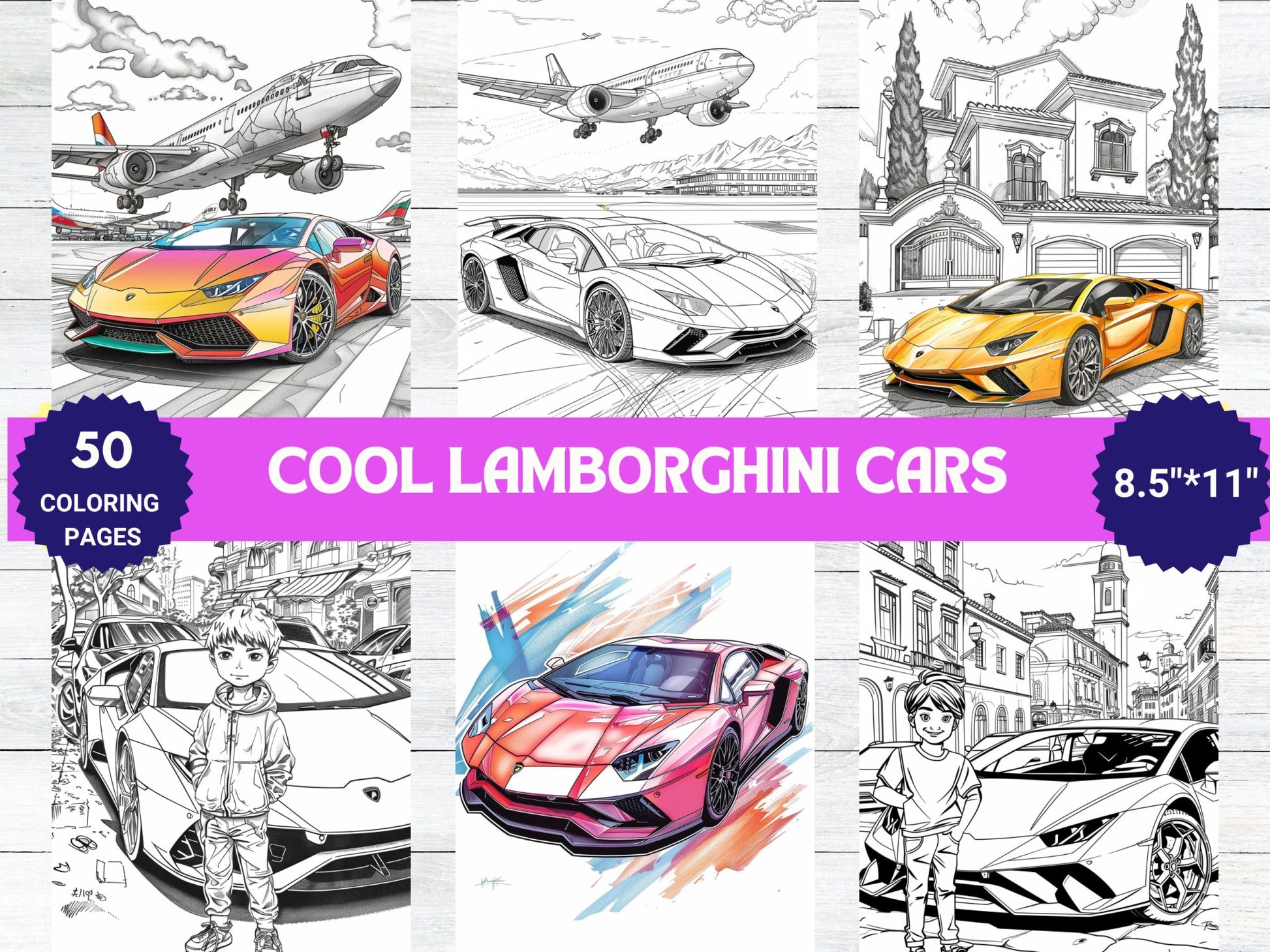 50 PREMIUM Lamborghini Coloring Pages - My Coloring Zone