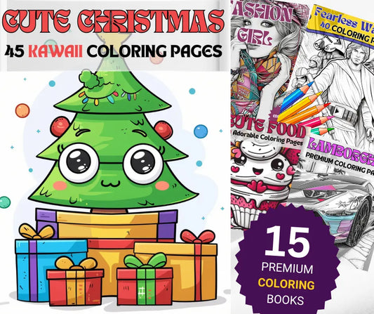 Special Edition - 15 PREMIUM Coloring Books Bundle 🔥